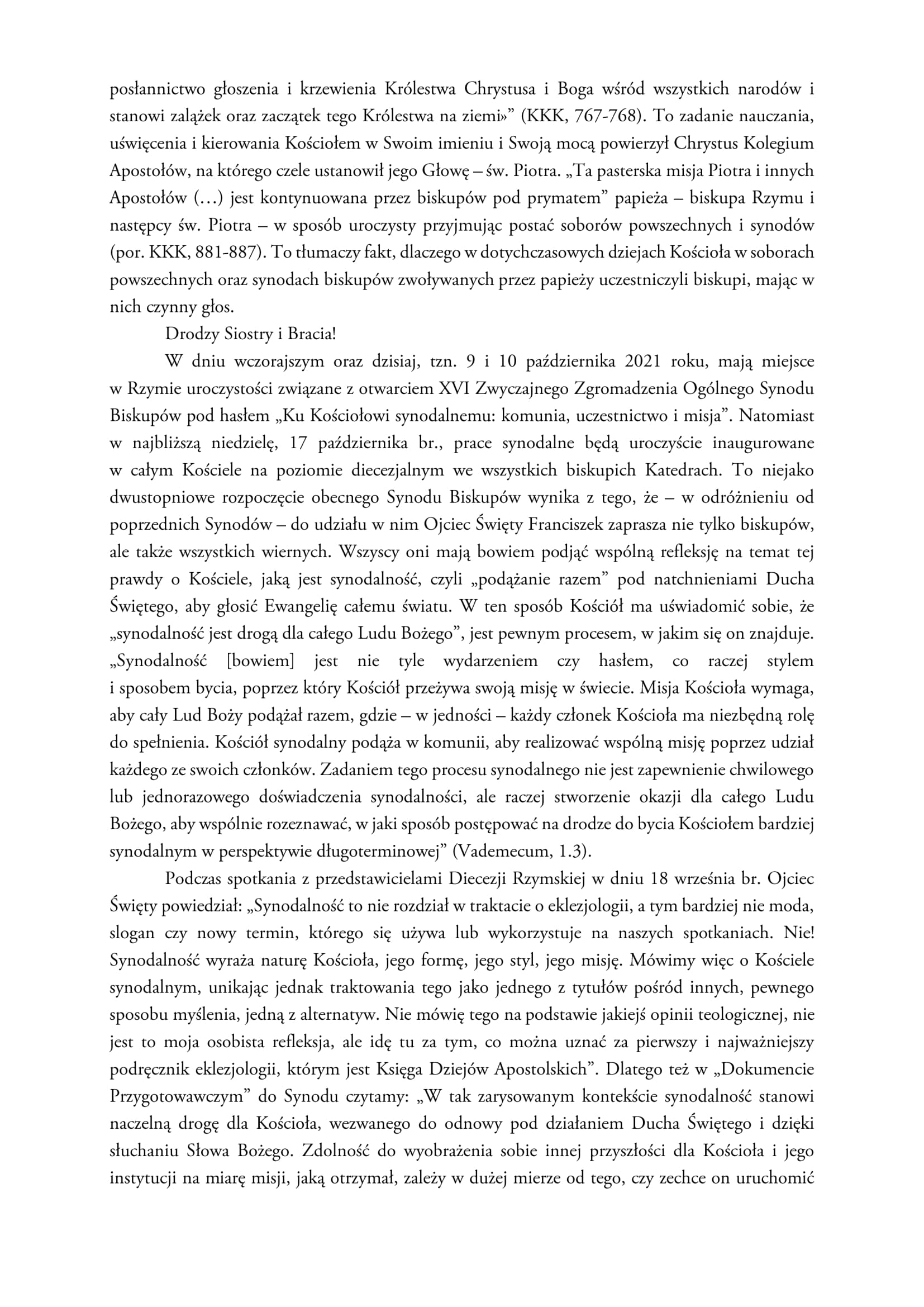 O synodzie 2