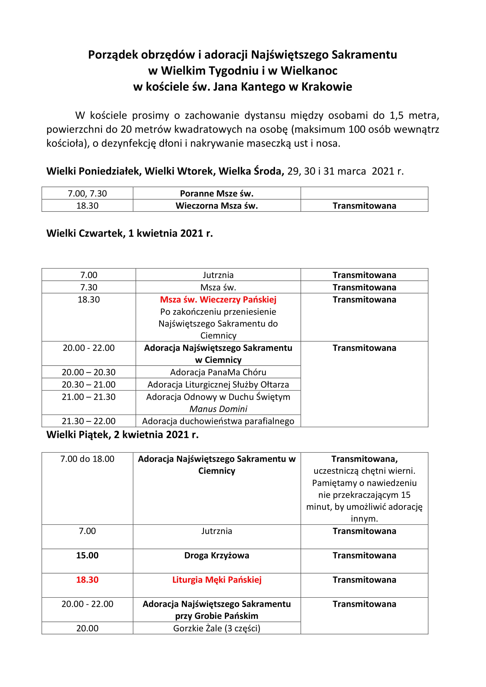 Porządek obrzędów i adoracji Najświętszego Sakramentu 1